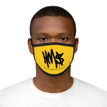 Load image into Gallery viewer, Yellow &amp; Black HM$ Face Mask
