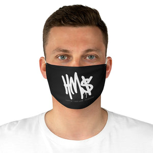Black & White Fabric Face Mask