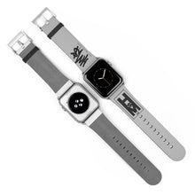 Load image into Gallery viewer, Silver &amp; Black HM$ Watch Band
