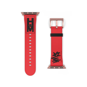 Red & Black HM$ Watch Band
