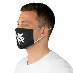Black & White Fabric Face Mask