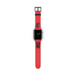 Red & Black HM$ Watch Band