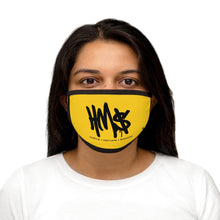 Load image into Gallery viewer, Yellow &amp; Black HM$ Face Mask
